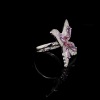 A PINK SAPPHIRE AND DIAMOND RING - 2
