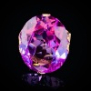A MID CENTURY SYNTHETIC PINK SAPPHIRE RING - 5