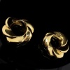 A PAIR OF GOLD EARRINGS - 4