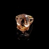 A MORGANITE AND DIAMOND RING - 5