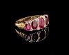 A FIVE STONE RUBY AND DIAMOND RING - 2