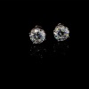 A PAIR OF MOISSANITE STUD EARRINGS - 2