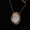 AN OPAL AND DIAMOND PENDANT NECKLACE - 3