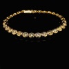 A FANCY COLOURED DIAMOND LINE BRACELET - 4