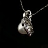 A SOUTH SEA PEARL AND DIAMOND PENDANT NECKLACE - 2