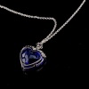 A TANZANITE AND DIAMOND NECKLACE - 3