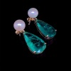 A PAIR OF COLOMBIAN EMERALD AND DIAMOND EARRINGS - 4