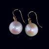 A PAIR OF PEARL AND DIAMOND DROP EARRINGS - 2
