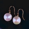 A PAIR OF PEARL AND DIAMOND DROP EARRINGS - 3