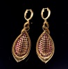 A PAIR OF RUBY AND DIAMOND EARRINGS - 4