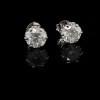 A PAIR OF DIAMOND STUD EARRINGS