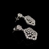 A PAIR OF DIAMOND EARRINGS - 3