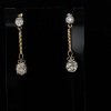 A PAIR OF DIAMOND DROP EARRINGS