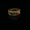 A GEM SET DRESS RING - 2