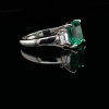 AN IMPRESSIVE COLOMBIAN EMERALD AND DIAMOND RING - 3