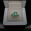 AN IMPRESSIVE COLOMBIAN EMERALD AND DIAMOND RING - 7