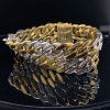 A GOLD AND DIAMOND BRACELET