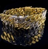 A GOLD AND DIAMOND BRACELET - 2