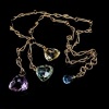 A GOLD AND GEM SET NECKLACE - 5