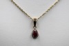 A RUBY AND DIAMOND PENDANT