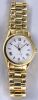 A LADIES OMEGA MAISON FONDEE EN 1848 GOLD WRISTWATCH