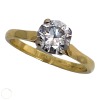 A SOLITAIRE DIAMOND RING - 2