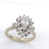 A DIAMOND CLUSTER RING - 2