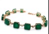 AN EMERALD AND DIAMOND BRACELET - 2