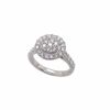 A DIAMOND CLUSTER RING - 2