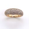 A PAVE SET DIAMOND RING