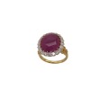 A RUBY AND DIAMOND RING - 6