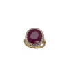 A RUBY AND DIAMOND RING - 7