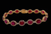 A RUBY AND DIAMOND BRACELET - 2