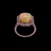 AN OPAL AND DIAMOND RING - 3