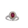 A RUBY AND DIAMOND RING - 3
