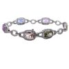 AN IMPRESSIVE UNHEATED CEYLON SAPPHIRE AND DIAMOND BRACELET - 7