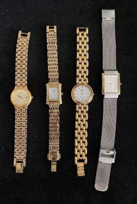 FOUR LADIES WRISTWATCHES