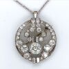 AN EXCEPTIONAL ART DECO DIAMOND SET BROOCH/PENDANT - 2