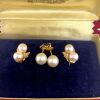 TWO PAIRS OF MIKOMOTO AKOYA PEARL EARRINGS - 2