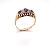 AN AMETHYST AND DIAMOND RING - 2