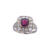 A VINTAGE RUBY AND DIAMOND RING - 3