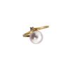 A PEARL AND DIAMOND RING - 3
