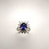 A MID-CENTURY FINE CEYLON SAPPHIRE AND DIAMOND RING - 3