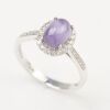 A STAR SAPPHIRE AND DIAMOND RING - 2