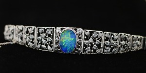 AN OPAL BRACELET BY RHODA WAGER