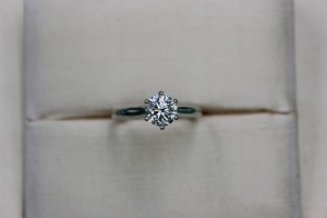 A SOLITAIRE DIAMOND RING