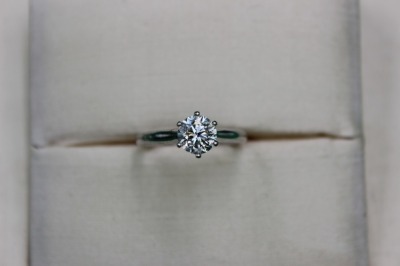 A SOLITAIRE DIAMOND RING