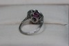 A FINE BURMESE RUBY AND DIAMOND RING - 5