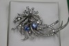 A SAPPHIRE AND DIAMOND COCKTAIL BROOCH/PENDANT