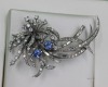 A SAPPHIRE AND DIAMOND COCKTAIL BROOCH/PENDANT - 3